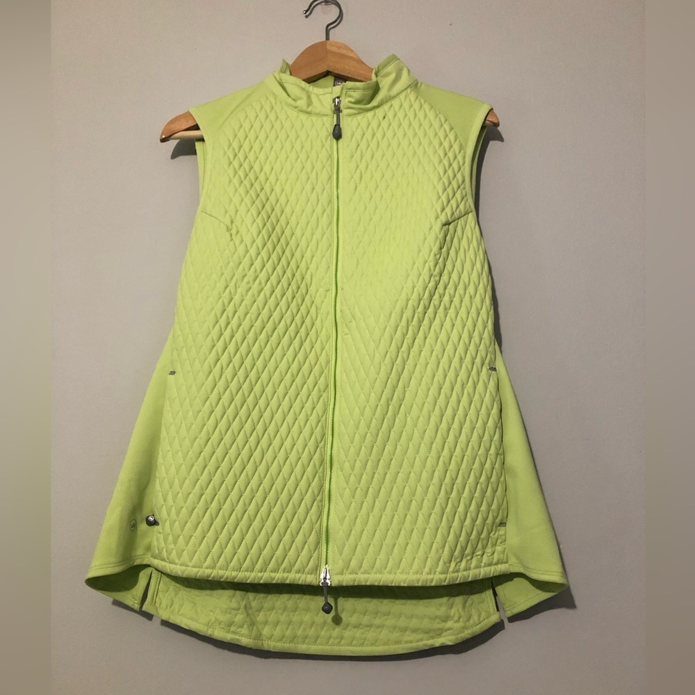 NWT Peter Millar Fuse Elite Green Spirit Quilted Vest Women’s Large As Is